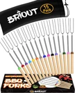 Briout Extendable Stainless Steel Roasting Sticks - Smores For Fire Pit. Fixed Price $23.09.