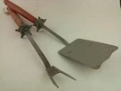 Ranger Bronze Star Bbq Set Spatula Meat Fork Wood Handle Stainless Steel. Fixed Price $46.19.