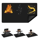 Ofasizen X Inch Large Under Grill Mats For 89.5"L 49.5"W, Black. Fixed Price $63.62.