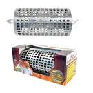 Rolling Grill Basket Large Stainless Steel With Snapclose Lid Dishwasher Safe. Fixed Price $47.64.