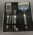 New Hell's Kitchen Stainless Steel 4 Pc Bbq Tool Set Heavy Duty Storage Case. Fixed Price $26.73.