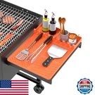 Silicone Grill Mat For Blackstone Bbq Griddle - Drip Pad & Spatula Orange. Fixed Price $18.64.