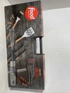Food Network 17 Piece Grilling Tool Set Carrying Case Wood Handles Stainless. Fixed Price $32.50.