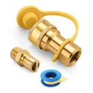 Wadeo 1/2 Inch Qdd Lp Gas Quick Connect Fittings With Male Insert Plug, I.... Fixed Price $26.37.