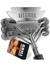 Litgrill Bbq Brush And Scraper Stainless Steel Bristle Free Cleaner. Fixed Price $13.99.