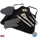 Picnic Time Nfl Rams Digital Print Bbq Apron Tote One Size Black. Fixed Price $100.45.
