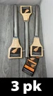 3PK Mr. Bar-b-q Stainless Steel & Natural Wood Grill Scrapers (new, One Chip). Fixed Price $26.95.