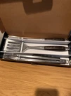 Bbq Tools For The Pros- Stainless Steel With Wooden Handles, Grilling Set. Fixed Price $35.00.