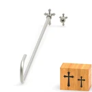 Mini Christian Cross Branding Irons For Wood, Leather, Bbq - 2 Pcs Set. Fixed Price $22.58.