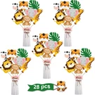 Safari Jungle Animal Centerpiece Sticks 28PC Baby Shower Table Toppers Decor Set. Fixed Price $17.99.