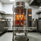 Lpg / Charcoal Roaster 30 Ducks Poultry Oven 220V Electric Rotating. Fixed Price $2340.90.