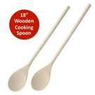 18-INCH Long Handle Wooden Cooking Mixing Spoon, Birch Set Of 2. Fixed Price $12.99.