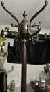 Antique English Style Cast Iron Cost Rack 1940. Fixed Price $600.00.