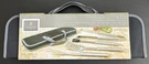 5 Piece Stainless Steel Barbecue Grill Tool Set By Gibson Home W Canvas Bag Ob. Fixed Price $18.99.