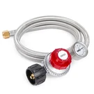 Gaspro 0-30 Psi Adjustable High Pressure Propane Regulator With Gauge, 5-FOOT. Fixed Price $39.11.