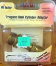 Mr Heater Propane Bulk Cylinder Adapter F276132 1"-20 Male New Old Stock. Fixed Price $11.96.