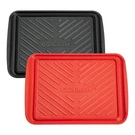 Cuisinart Grilling Prep & Serve Trays, Medium - 17" X 10.5", Black Red. Fixed Price $44.76.