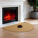 Flasld Fireproof Fireplace Hearth Mat 24 42INCH Half Round Rug Protect.... Fixed Price $38.70.