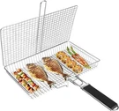 Basket Large Portable Folding Bbq Camping Grilling Rack For Fish, Veget.... Fixed Price $27.69.