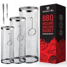 Mancola Bbq Net Tube-rolling Grilling Basket,rolling Baskets For Out.... Fixed Price $41.19.