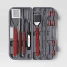 Room Essentials 17 Pc. Grilling Set Stainless Steel With Wood Handles. Fixed Price $23.99.