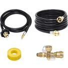 Azdele Extend Stay Rv Propane Kit Brass Tee Adapter 4-PORT 5FT 12FT Hoses For. Fixed Price $79.29.