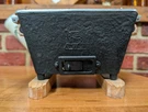 Vintage Miniature Cast Iron Personal Table Top Charcoal Grill Pat Usa. Fixed Price $137.75.