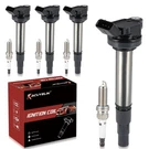 Kacuyelin UF596 Ignition Coil Pack & Iridium Spark Plugs Compatible With.... Fixed Price $79.90.