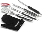 Cuisinart CGS-134BL Grilling Tool Set With Glove, Black (3-PIECE). Fixed Price $36.88.