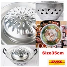 Set Stove Pan Grill Thai Aluminuim Cook Bbq Steak Size 35 Cm. Fixed Price $135.00.