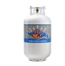 New! Flame King 30 Lb. Propane Tank With Type 1 Overfill Protection Device Valve. Fixed Price $61.00.
