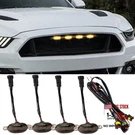 Bdzmc 4PCS Led Grill Lights, Bright Car Front Drl Lamps With Yellow. Fixed Price $16.62.
