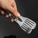 New Stainless Steel Food Tongs Bbq Meat Salad Bread Clip Barbecue Non-slip Tong.. Fixed Price $5.30.