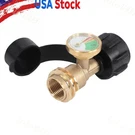 Lp Gas Brass Adapter With Pressure Indicator-propane Tank Gauge For Bbq Grill. Fixed Price $12.30.
