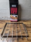 Deluxe Kabob Set 6 Skewers Rack Preowned Used Once Perfect Stainless Steel. Fixed Price $10.97.