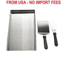 Bbqcuker 16" 12" Stainless Steel Griddle For Gas Grill With 2PCS Spatulas, Unive. Fixed Price $53.98.