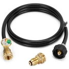 Wadeo 6FT Propane Tank Extension Hose W/ Gauge & Adapter - Pol To QCC1 Convert. Fixed Price $59.48.