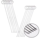 8 Inch Barbecue Skewers Square Metal Bbq Sticks,honshen 12PACK Stainless Stee.... Fixed Price $11.94.