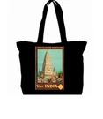 Visit India Travel Poster Tote Bag Grocery Beach Vintage 1933. Fixed Price $18.95.