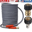 Pressure Washer Hose 50FT 3/8INCH 4000PSI Hot Cold Water Quick Connect Fittings. Fixed Price $79.03.