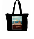 Visit Florence Travel Poster Tote Bag All Purpose Vintage 1940. Fixed Price $18.95.