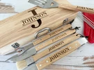 Personalized Bbq Gift Set, Grilling Tools With Case, Engraved Utensils. Fixed Price $63.00.