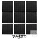 9PCS Brick 16X16 Black Plate 1/3 With Holes And Pin Pixel Art Painting Classic. Fixed Price $30.25.