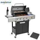 Shinestar 4 Burner Propane Gas Grill 51000 Btu Cast Iron Bbq Outdoor Cooker. Fixed Price $303.99.