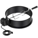 Only Fire Upgrade Chrome Plated Steel Rotisserie Ring Kit For Weber 18 Inch. Fixed Price $106.69.