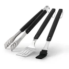 Napoleon Stainless Steel 3PC Bbq Tool Set Spatula Tongs Basting Silicone Brush. Fixed Price $39.99.