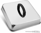 Leonyo 8.2 Inch Square Cheese Melting Dome, Heavy Duty Silver, Black. Fixed Price $18.69.