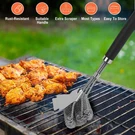 16.5" Stainless Steel Bristle Free Grill Brush Scraper Tool For Bbq Cleaning. Fixed Price $12.82.