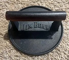 Jim Beam JB0158 Black Cast Iron Burger Press - 7'' Heavy Duty Liquor Brand. Fixed Price $19.95.