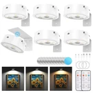 Narotood 6 Pack Rechargeable Wireless Magnetic Picture Lights Painting Usb Wall. Fixed Price $46.19.